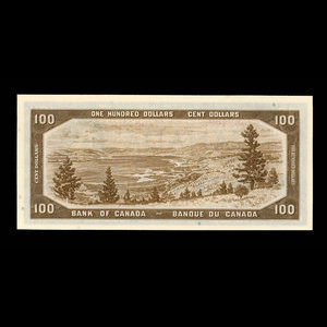 Canada, Bank of Canada, 100 dollars : 1954