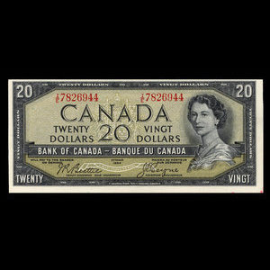 Canada, Bank of Canada, 20 dollars : 1954