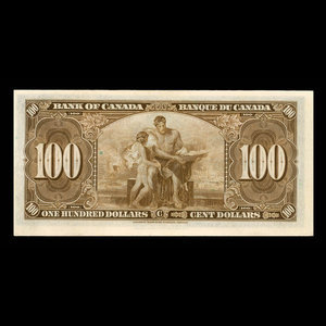 Canada, Bank of Canada, 100 dollars : January 2, 1937