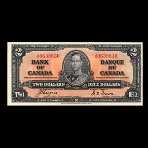 Canada, Bank of Canada, 2 dollars : January 2, 1937