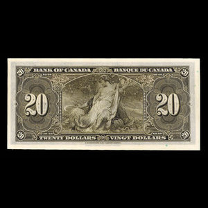 Canada, Bank of Canada, 20 dollars : January 2, 1937