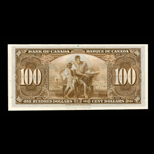 Canada, Bank of Canada, 100 dollars : January 2, 1937