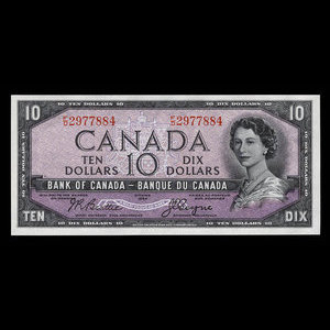 Canada, Bank of Canada, 10 dollars : 1954