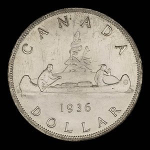 Canada, George V, 1 dollar : 1936