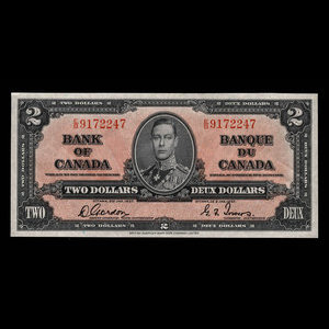 Canada, Bank of Canada, 2 dollars : January 2, 1937