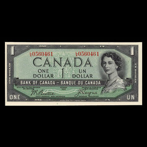 Canada, Bank of Canada, 1 dollar : 1954