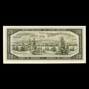 Canada, Bank of Canada, 20 dollars : 1954