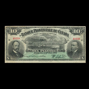 Canada, Provincial Bank of Canada, 10 dollars : June 1, 1907