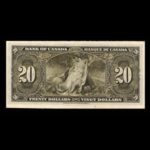 Canada, Bank of Canada, 20 dollars : January 2, 1937