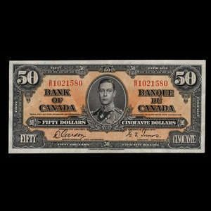 Canada, Bank of Canada, 50 dollars : January 2, 1937