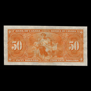 Canada, Bank of Canada, 50 dollars : January 2, 1937