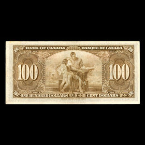 Canada, Bank of Canada, 100 dollars : January 2, 1937