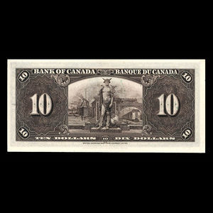 Canada, Bank of Canada, 10 dollars : January 2, 1937