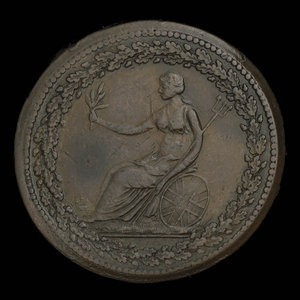 Canada, unknown, 1/2 penny : 1813