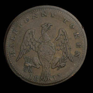 Canada, unknown, 1/2 penny : 1813