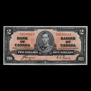 Canada, Bank of Canada, 2 dollars : January 2, 1937