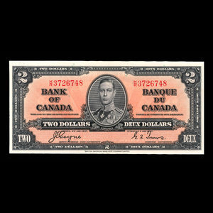 Canada, Bank of Canada, 2 dollars : January 2, 1937