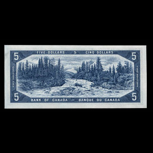 Canada, Bank of Canada, 5 dollars : 1954