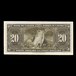 Canada, Bank of Canada, 20 dollars : January 2, 1937