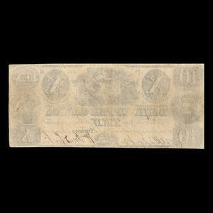 Canada, Bank of Upper Canada (York), 10 dollars : January 1, 1838