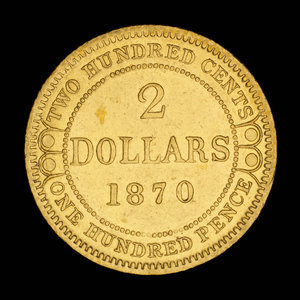 Canada, Victoria, 2 dollars : 1870