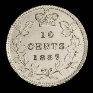 Canada, Victoria, 10 cents : 1887