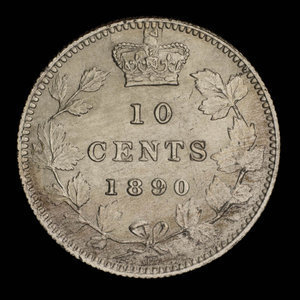 Canada, Victoria, 10 cents : 1890