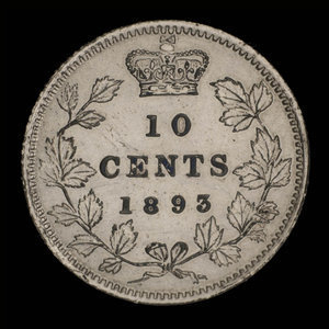 Canada, Victoria, 10 cents : 1893