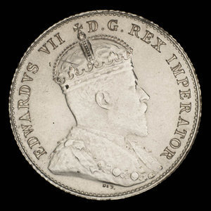 Canada, Edward VII, 10 cents : 1905