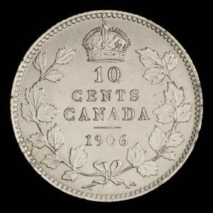 Canada, Edward VII, 10 cents : 1906