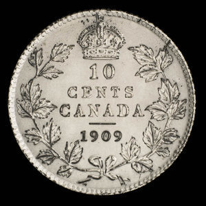 Canada, Edward VII, 10 cents : 1909