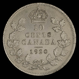 Canada, George V, 10 cents : 1920