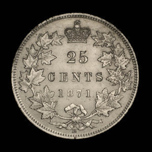 Canada, Victoria, 25 cents : 1871