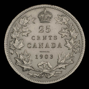 Canada, Edward VII, 25 cents : 1903