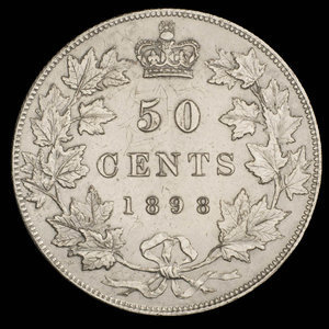 Canada, Victoria, 50 cents : 1898