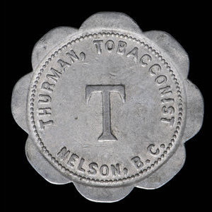 Canada, Thurman ,Tobacconist, 25 cents : 1923