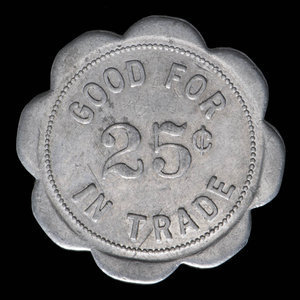 Canada, Thurman ,Tobacconist, 25 cents : 1923