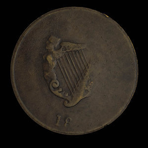 Canada, unknown, 1/2 penny : 1820