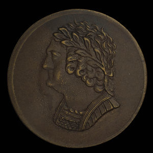 Canada, unknown, 1/2 penny : 1820