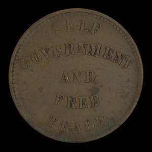 Canada, George Davies, 1/2 penny : 1857