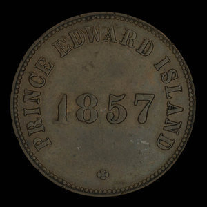 Canada, George Davies, 1/2 penny : 1857