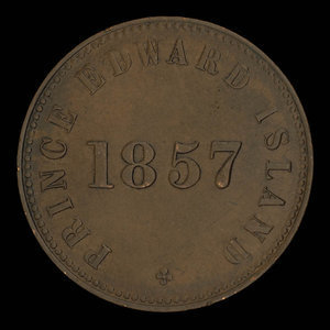 Canada, George Davies, 1/2 penny : 1857