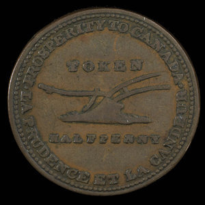 Canada, Lesslie & Sons, 1/2 penny : 1824