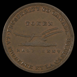 Canada, Lesslie & Sons, 1/2 penny : 1824