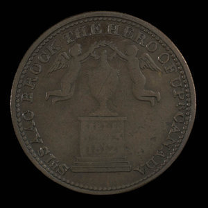 Canada, unknown, 1/2 penny : 1816