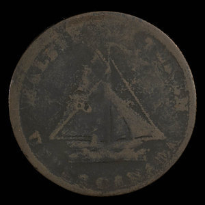 Canada, unknown, 1/2 penny : 1815