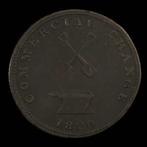 Canada, unknown, 1/2 penny : 1820