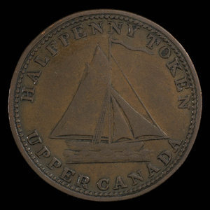 Canada, unknown, 1/2 penny : 1820