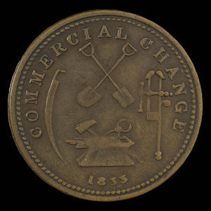 Canada, Watkins & Harris, 1/2 penny : 1833