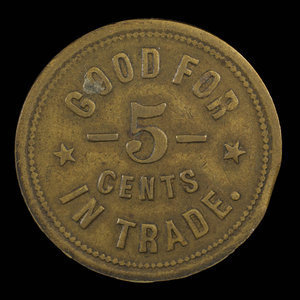 Canada, A.W. Mead, 5 cents : 1895